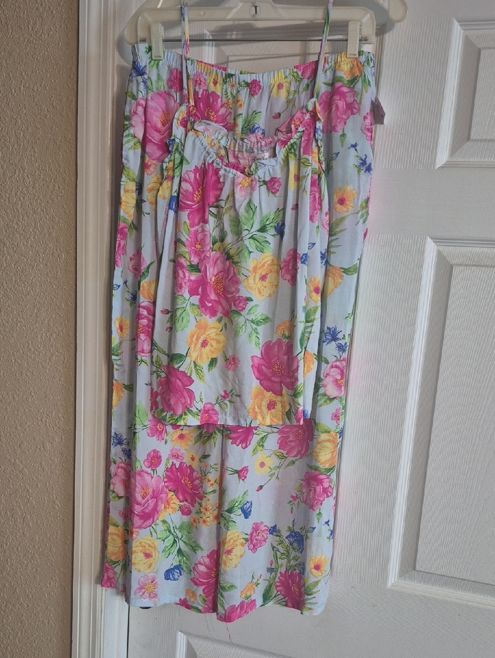40 Winks Floral Pajamas in Pink, Yellow & Green
